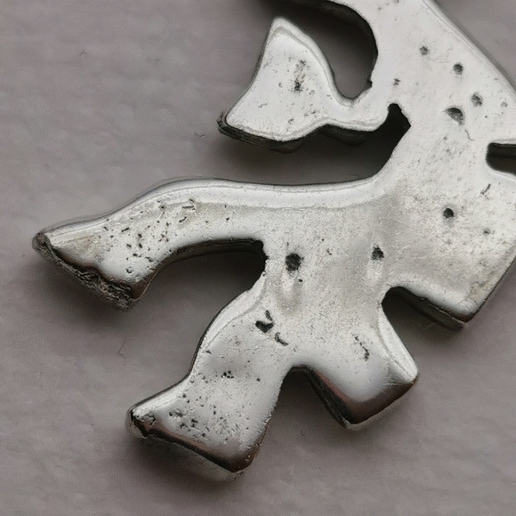 Blue opal  dancing sterling pendant - Picture 2 of 5